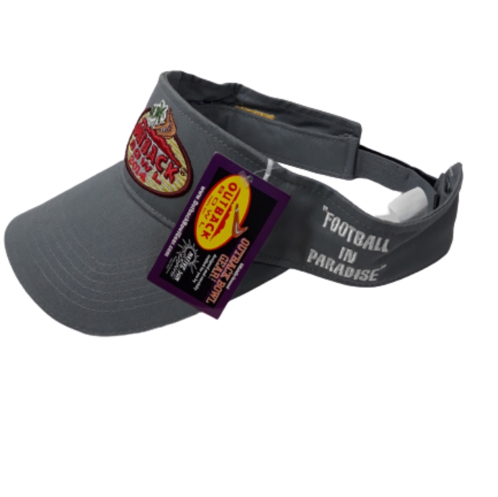 Nat SunNWT Outback Bowl 2014 Iowa vs LSU visor cap